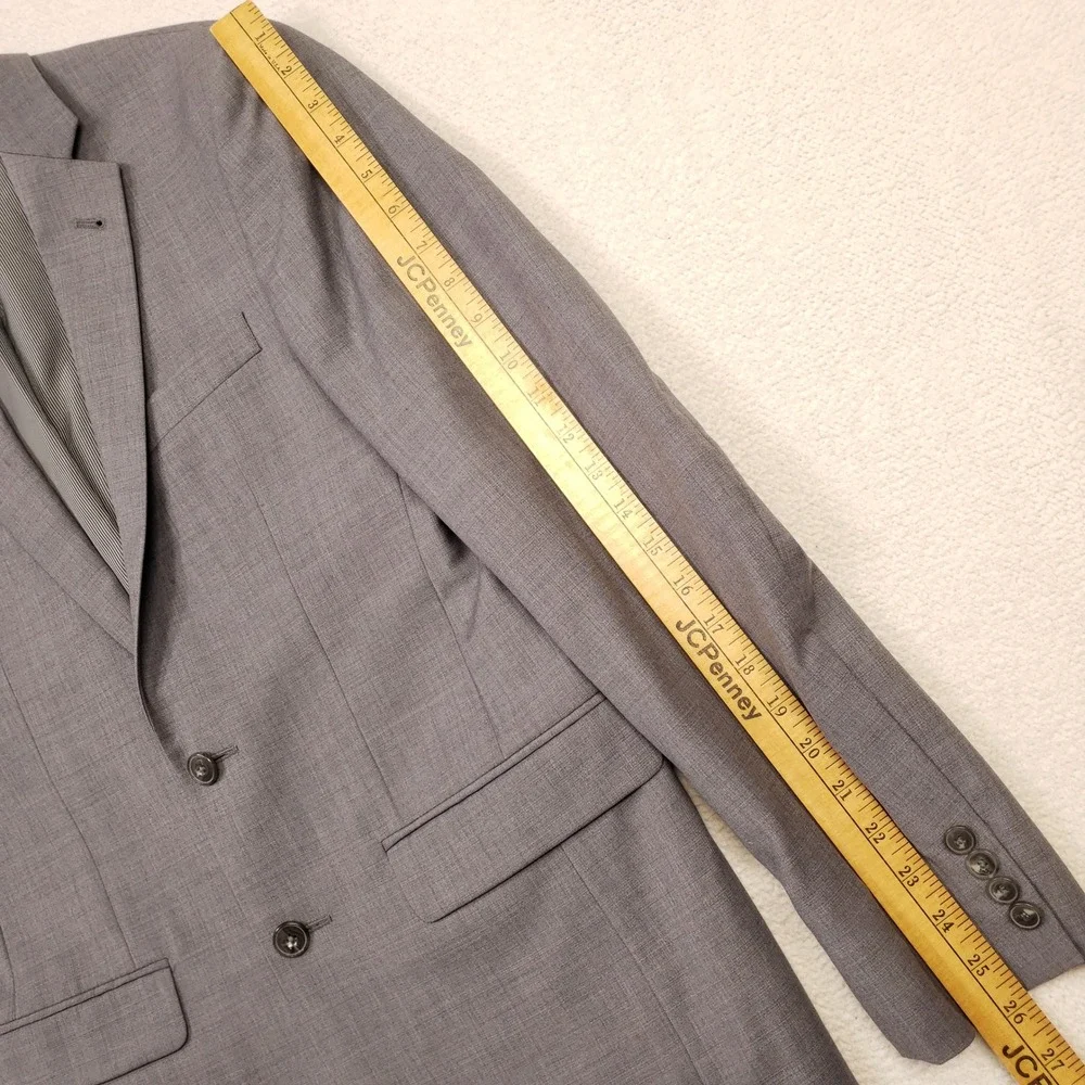 Jos. A. Bank Suit Jacket Mens 36R Gray Slim Fit 100% Wool Blazer 1905 Collection
